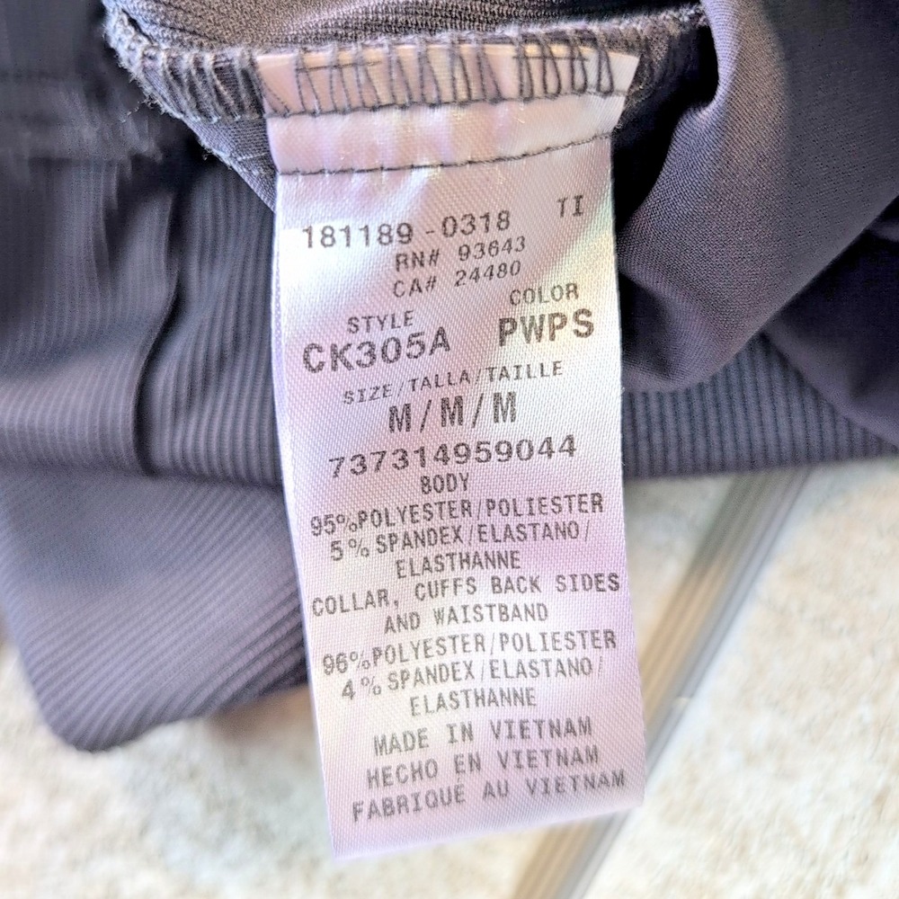 Cherokee Infinity Scrubs Jacket Men's Size Medium Gray CK305A Zip Front - Nurse - Picture 6 of 7